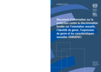 Document d’information sur la protection contre la discrimination fondée sur l’orientation sexuelle, l’identité de genre, l’expression de genre et les caractéristiques sexuelles (SOGIESC)