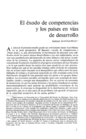 El éxodo de competencias y los países en vías de desarrollo