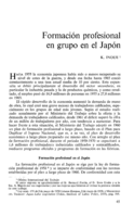 Formación profesional en grupo en el Japón