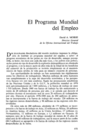 El Programa Mundial del Empleo