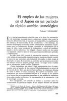 El empleo de las mujeres en el Japón en un período de rápido cambio tecnológico