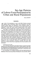Sex-age patterns of labour force participation by urban and rural populations
