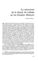 La estructura de la fuerza de trabajo en los Estados Malayos