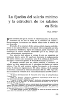 La fijación del salario mínimoy la estructura de los salarios en Siria