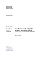The Effects of Wealth and Gender Inequality On Economic Growth: A Survey of Recent Empirical Studies