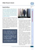 South Africa: older person’s grant