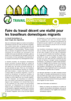 Faire du travail décent une réalité pour les travailleurs domestiques migrants