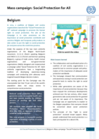 Belgium: mass campaign, social protection for all