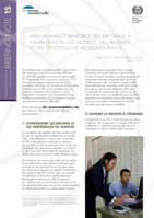 Vers un impact renforcé des IMF grâce à l’amélioration des modèles, des produits et des processus de micro-assurance