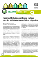 Hacer del trabajo decente una realidad para los trabajadores domésticos migrantes