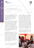 Value-added services in health microinsurance