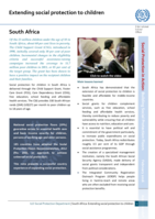 South Africa: extending social protection to children 