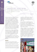 Selling more, selling better: a microinsurance sales force development study