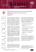 Employment protection legislation tested by the economic crisis: a global review of the regulation of collective dismissals for economic reasons