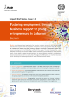 Fostering employment through business support to young entrepreneurs in Lebanon