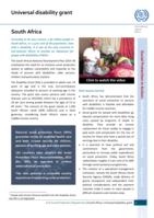 South Africa: universal disability grant