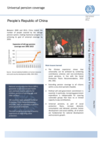 People’s Republic of China: universal pension coverage