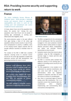 France: RSA, providing income security and supporting return to work