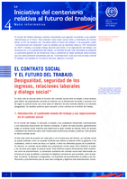 El contrato social y el futuro del trabajo: desigualdad, seguridad de los ingresos, relaciones laborales y dialogo social