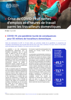Crise du COVID-19 et pertes d’emplois et d’heures de travail parmi les travailleurs domestiques