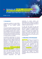 Déclaration de [nom de l'organisation d'employeurs et d'entreprises]: mobilisons la nation pour faire face à la crise du COVID-19