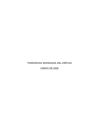 Tendencias mundiales del empleo: enero de 2008