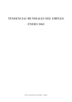 Tendencias mundiales del empleo: enero 2003