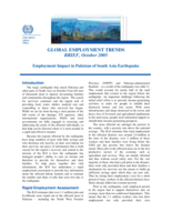 Global Employment Trends brief: employment impact in Pakistan of South Asia Earthquake