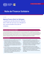 Making finance work for refugees: l’expérience de Microfund for Women dans l’offre de services aux réfugiés et aux communautés d’accueil en Jordanie