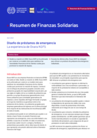 Diseño de préstamos de emergencia: la experiencia de Dvara KGFS