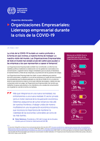 Organizaciones empresariales: liderazgo empresarial durante la crisis de la COVID-19 : aspectos destacados