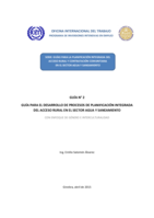 Guía para el desarrollo de procesos de planificación integrada del acceso rural en el sector de agua y saneamiento