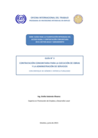 Contratación comunitaria para la ejecución de obras y la administración de servicios