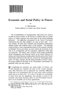Economic and social policy in France