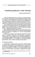Vocational guidance in Latin America