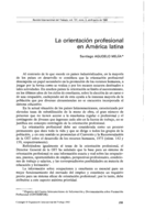 La orientación profesional en America latina