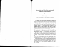 Australia and the international labour conventions