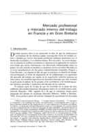 Mercado profesional y mercado interno del trabajo en Francia y en Gran Bretaña