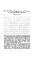 The part-time employment of women in industrialised countries