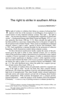 The right to strike in southern Africa