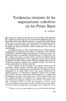 Tendencias recientes de las negociaciones colectivas en los Países  Bajos