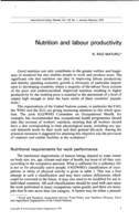 Nutrition and labour productivity