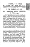 Agricultural workers and agrarian reform in central Europe