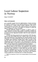 Local labour inspection in Norway