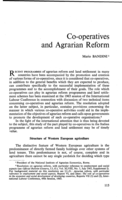 Co-operatives and agrarian reform