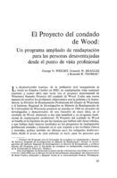 El proyecto del condado de Wood: un programa ampliado de readaptacion para las personas desaventajadas desde el punto de vista profesional