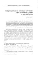 Los programas de empleo y formación para los jóvenes rurales y sus resultados