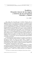Sudáfrica: situación laboral de los negros y balance de las comisiones Wiehahn y Riekert