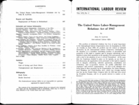 The United States labor-management relations act of 1947