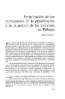 Participación de los trabajadores en la planificación y en la gestión de las empresas en Polonia